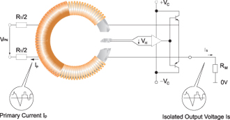 基于霍尔原理的电压传感器